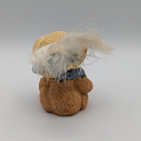 Chapeau Noelle "Forget-Me-Not" Nancy Bear with Flowers (171670) 1995 - Picture 5 of 10